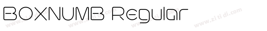 BOXNUMB Regular字体转换 BOXNUMB Regular字体转换